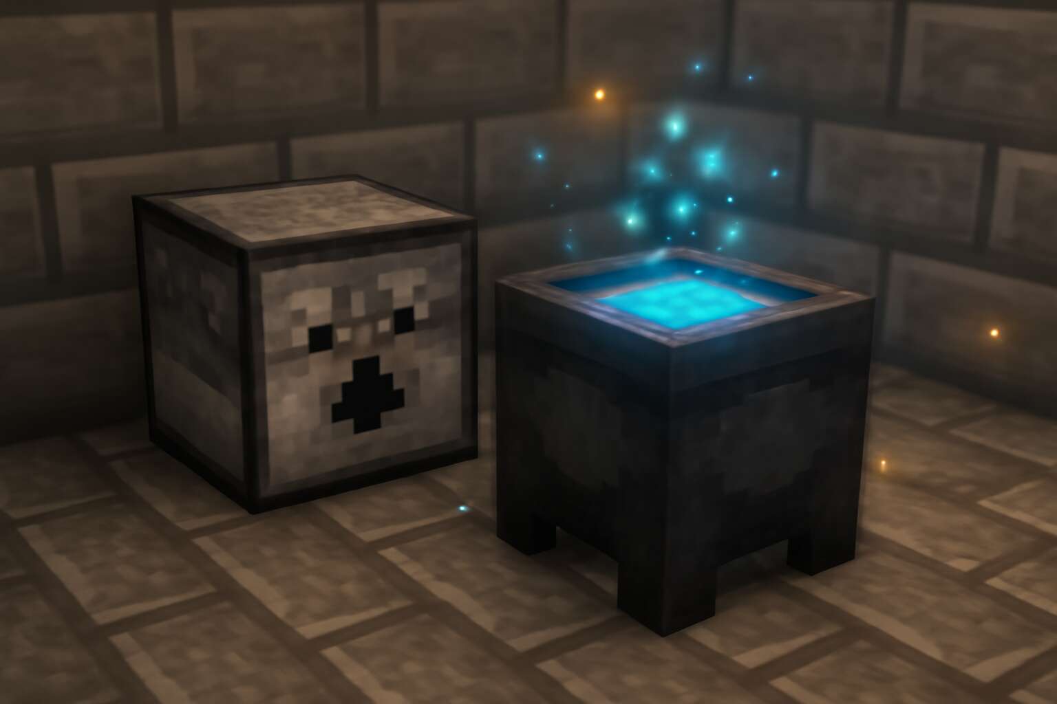 can dispensers interact with cauldrons