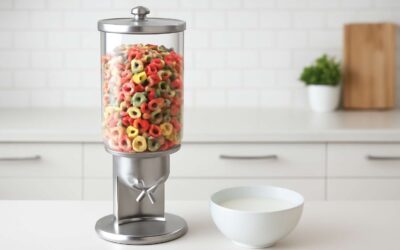 Effortless pouring with a dispenser for cereal—the ultimate breakfast upgrade