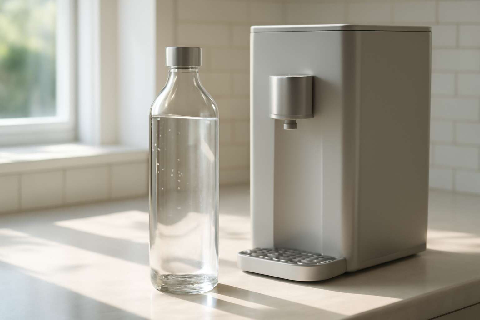 water dispenser glass bottle