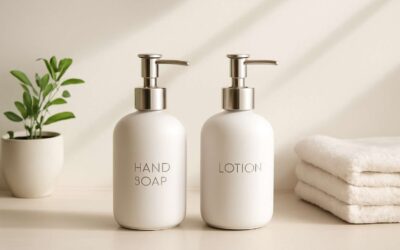 Revamp Your Bathroom with hand soap and lotion dispensers that elevate style.
