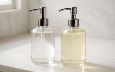 Transform your bathroom with a stylish soap and shampoo dispenser