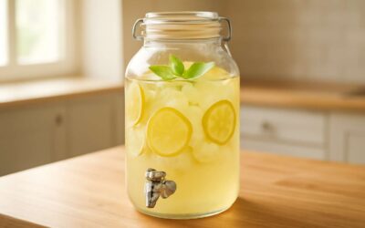 Make a splash with a stylish glass dispenser that elevates every pour.